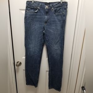 Bullhead Mens 34/34 Straight Blue Jeans flawed